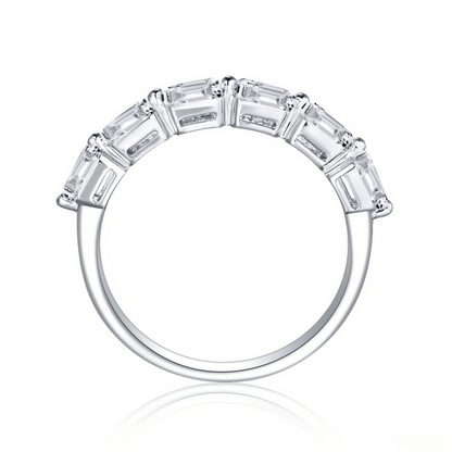 The Classic Emerald Cut Band - SparkLab Gems
