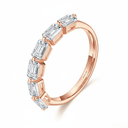 The Classic Emerald Cut Band - SparkLab Gems