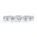 The Classic Emerald Cut Band - SparkLab Gems