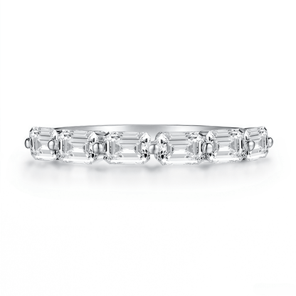 The Classic Emerald Cut Band - SparkLab Gems