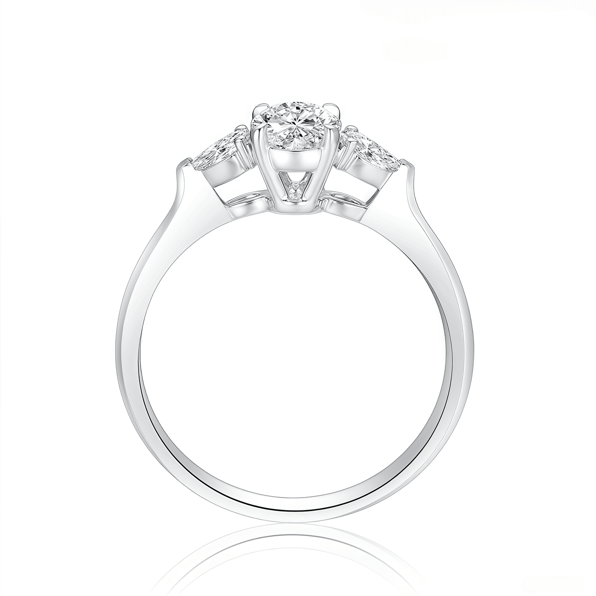 The Classic Oval Trilogy Ring - SparkLab Gems