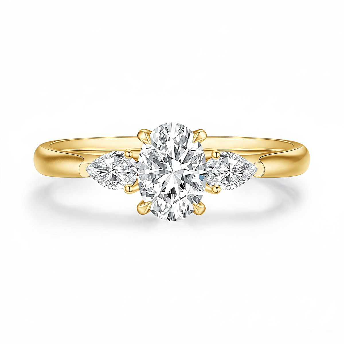 The Classic Oval Trilogy Ring - SparkLab Gems