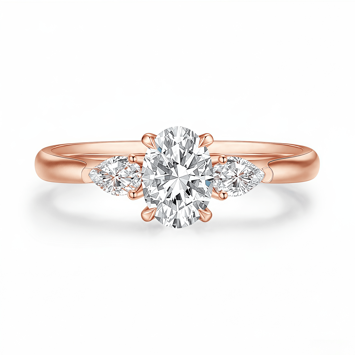 The Classic Oval Trilogy Ring - SparkLab Gems