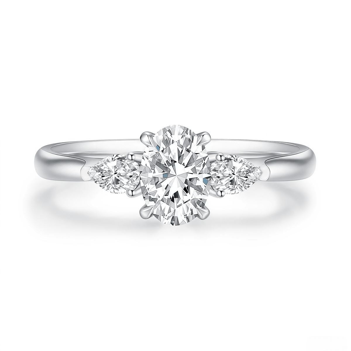 The Classic Oval Trilogy Ring - SparkLab Gems