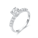 The Classic Round Pave Engagement Ring - SparkLab Gems