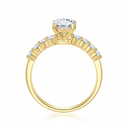 The Classic Round Pave Engagement Ring - SparkLab Gems