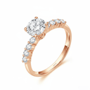 The Classic Round Pave Engagement Ring - SparkLab Gems
