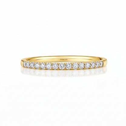 The Classic Shared - Prong Half Eternity Band - SparkLab Gems