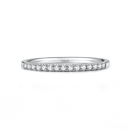 The Classic Shared - Prong Half Eternity Band - SparkLab Gems