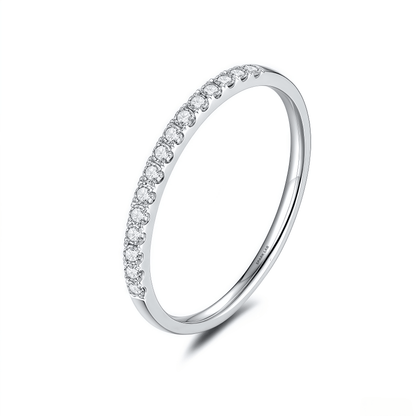 The Classic Shared - Prong Half Eternity Band - SparkLab Gems