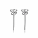 The Classic Six - Prong Diamond Studs - SparkLab Gems