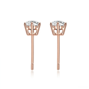The Classic Six - Prong Diamond Studs - SparkLab Gems