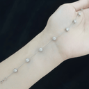 The Dainty Bezel Station Bracelet - SparkLab Gems