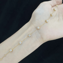 The Dainty Bezel Station Bracelet - SparkLab Gems