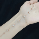 The Dainty Bezel Station Bracelet - SparkLab Gems