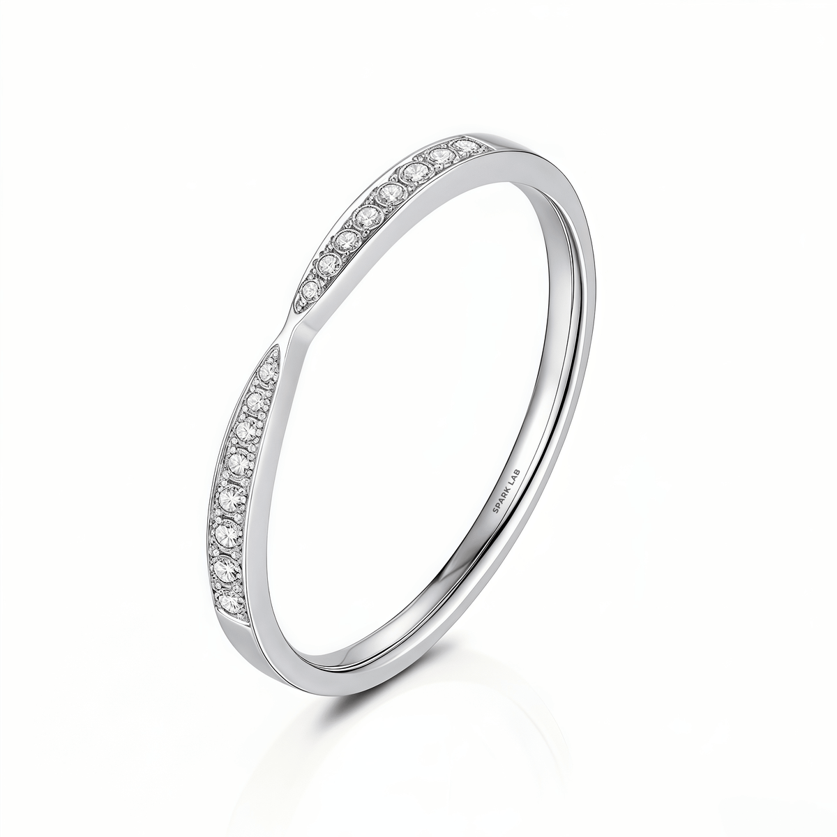 The Diamond Bow - Tie Ring - SparkLab Gems
