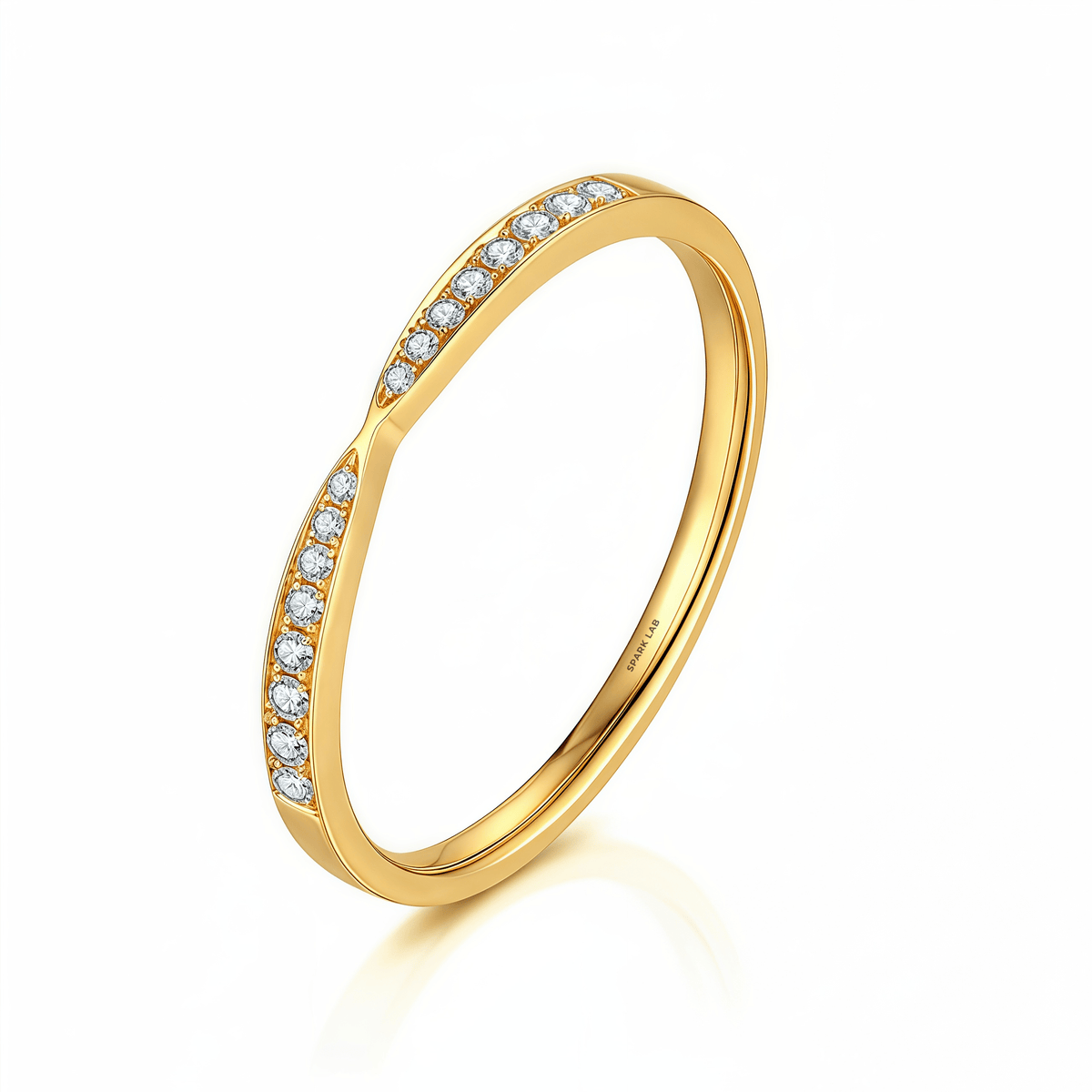 The Diamond Bow - Tie Ring - SparkLab Gems