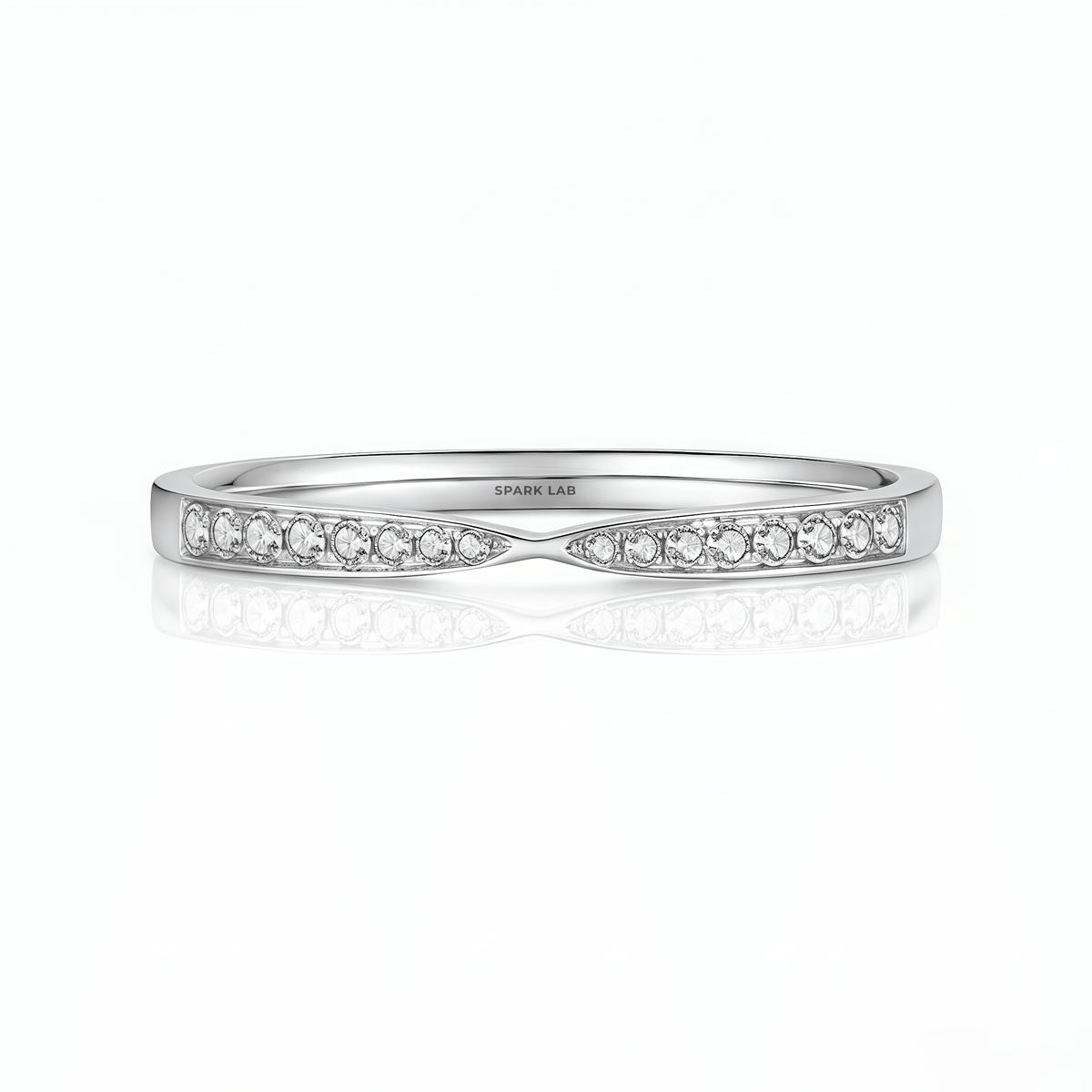 The Diamond Bow - Tie Ring - SparkLab Gems