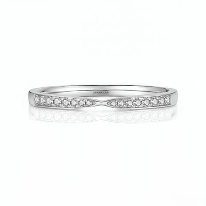 The Diamond Bow - Tie Ring - SparkLab Gems
