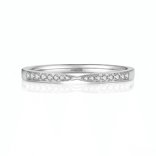 The Diamond Bow - Tie Ring - SparkLab Gems