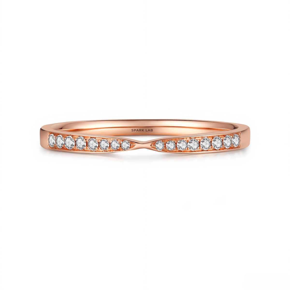 The Diamond Bow - Tie Ring - SparkLab Gems