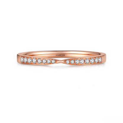 The Diamond Bow - Tie Ring - SparkLab Gems