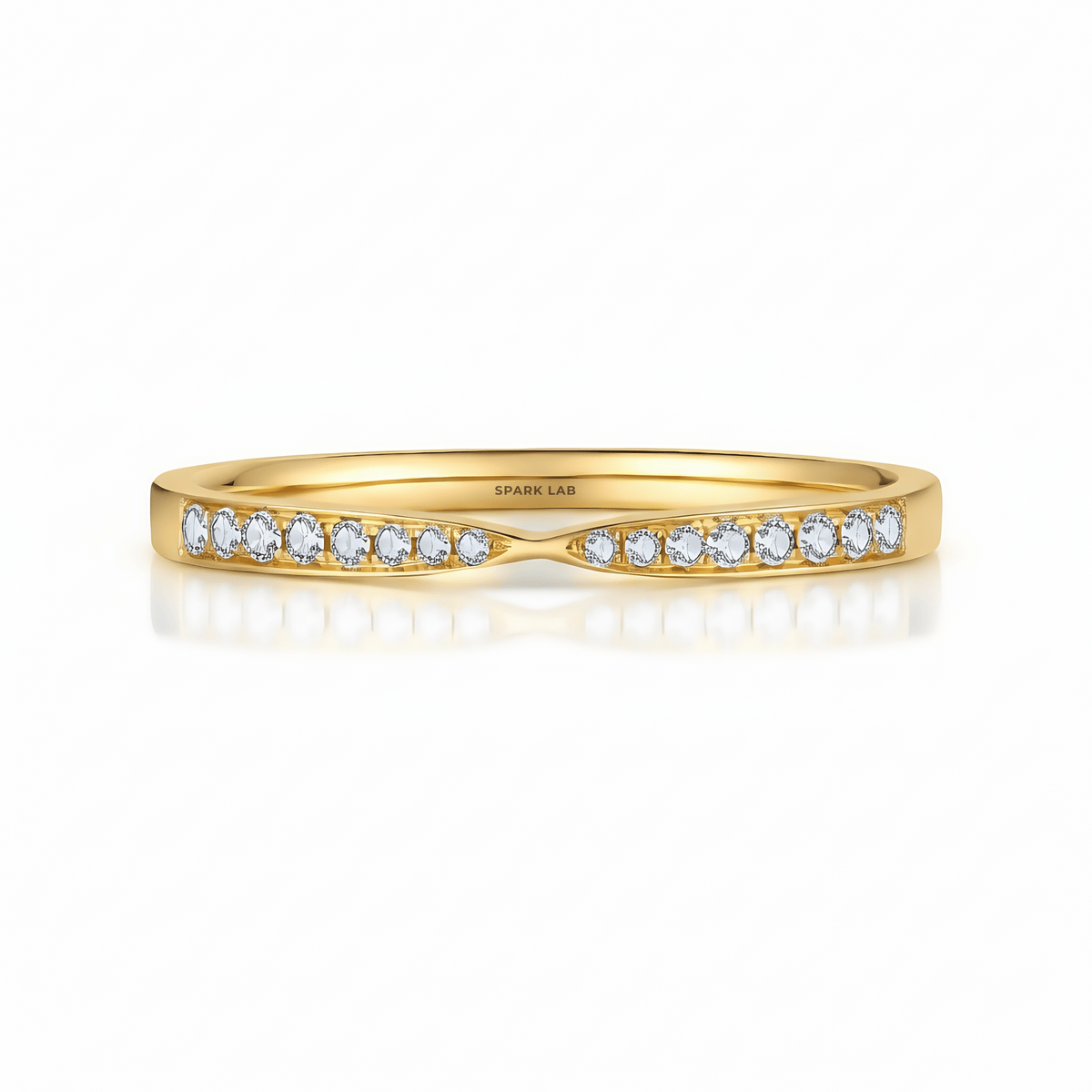 The Diamond Bow - Tie Ring - SparkLab Gems