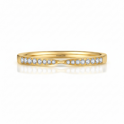 The Diamond Bow - Tie Ring - SparkLab Gems