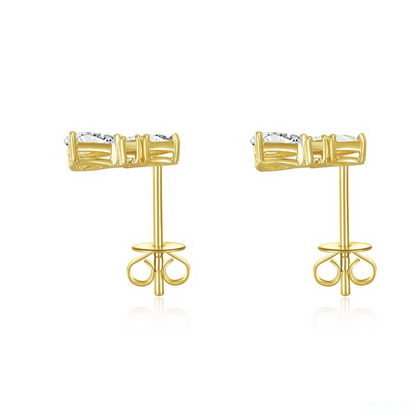 The Diamond Cascade Drop Earrings - SparkLab Gems