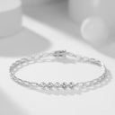 The Diamond Paperclip Bracelet - SparkLab Gems