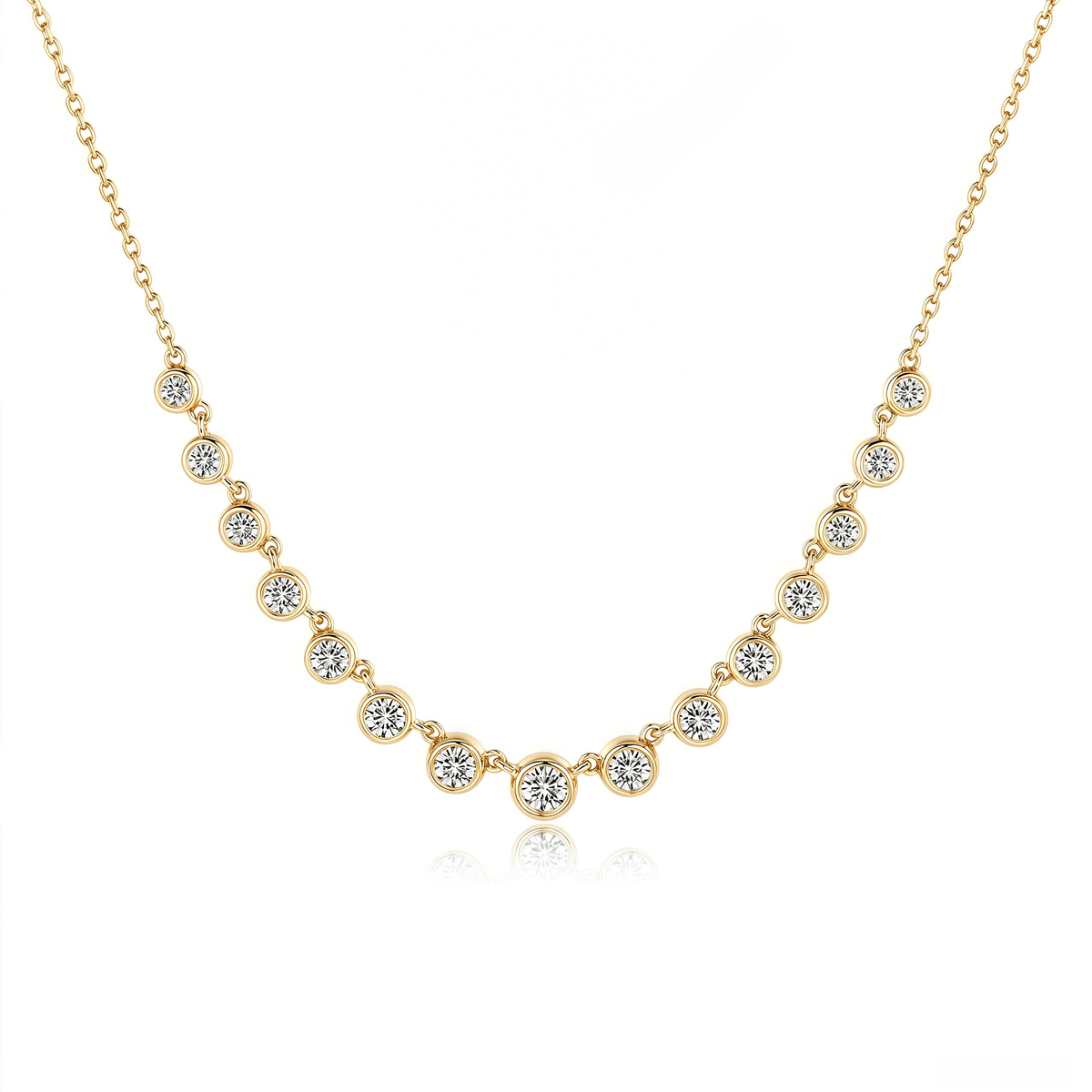 The Diamond Smile Necklace - SparkLab Gems