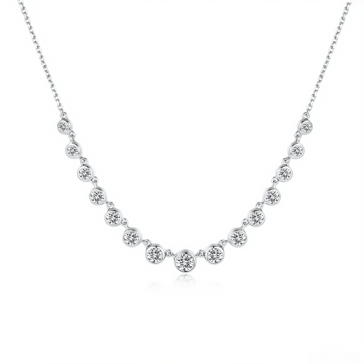 The Diamond Smile Necklace - SparkLab Gems