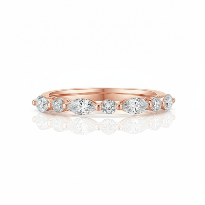 The Diamond Vine Wedding Band - SparkLab Gems