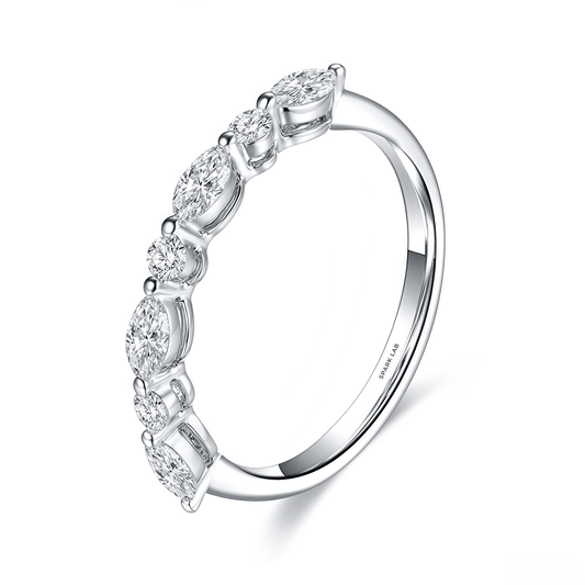 The Diamond Vine Wedding Band - SparkLab Gems