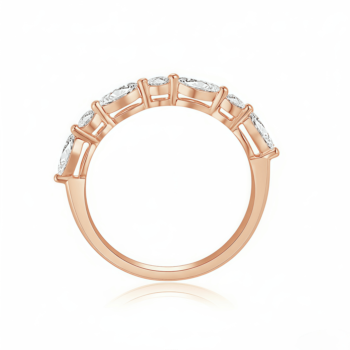 The Diamond Vine Wedding Band - SparkLab Gems