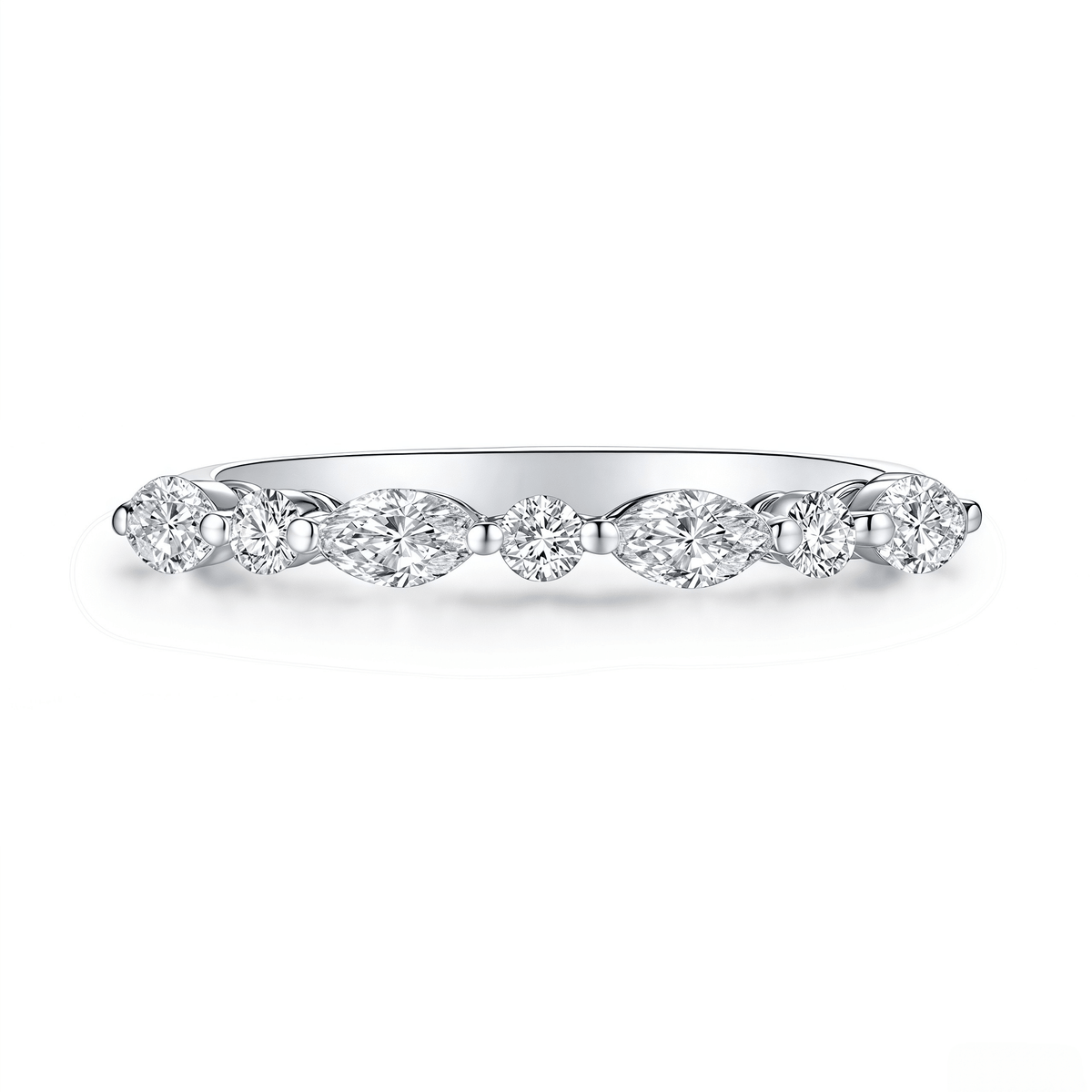 The Diamond Vine Wedding Band - SparkLab Gems