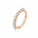 The Diamond Vine Wedding Band - SparkLab Gems