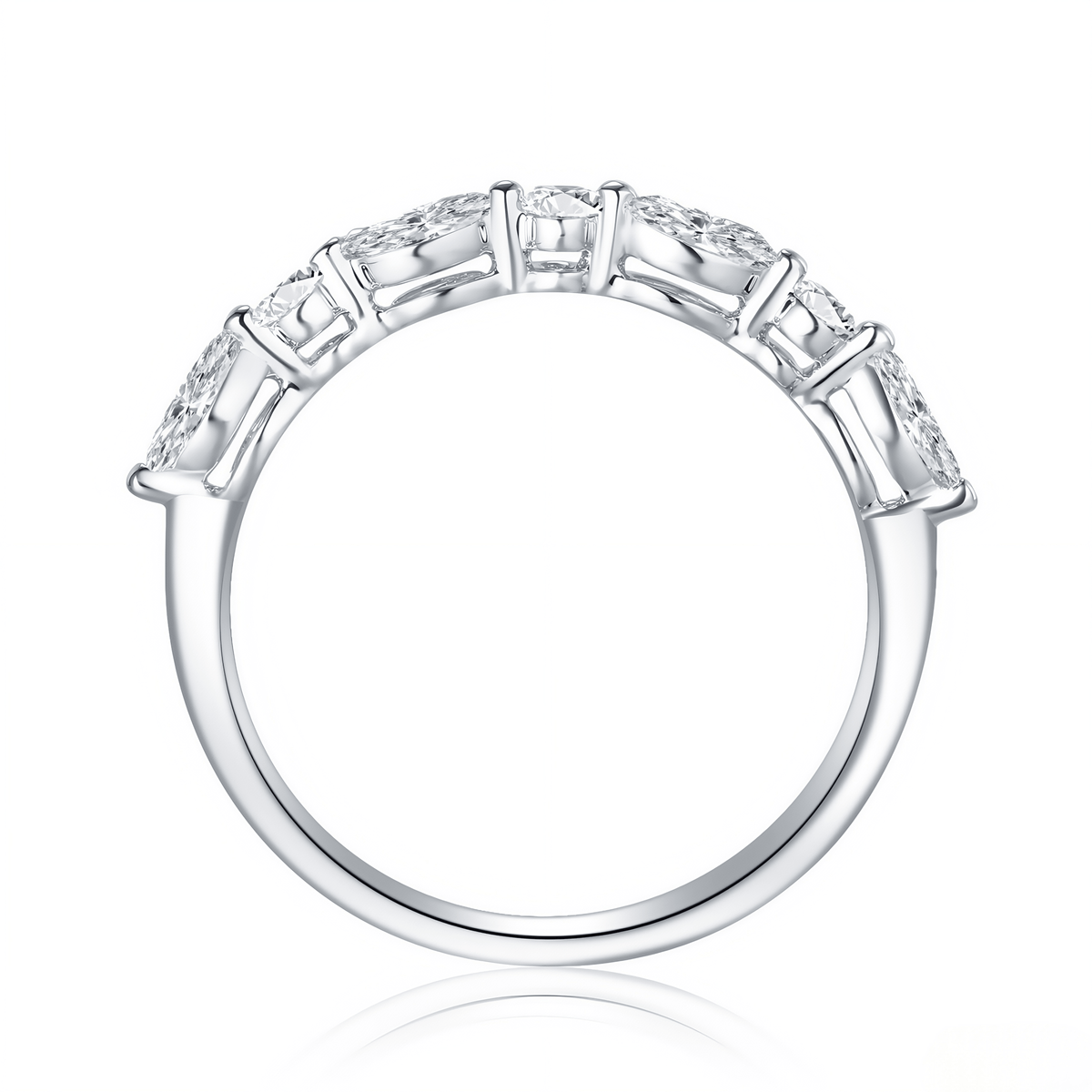 The Diamond Vine Wedding Band - SparkLab Gems