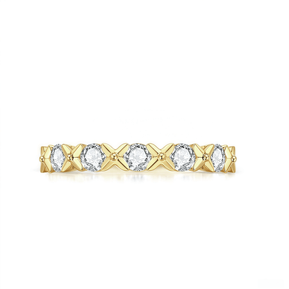 The Diamond XOXO Band - SparkLab Gems