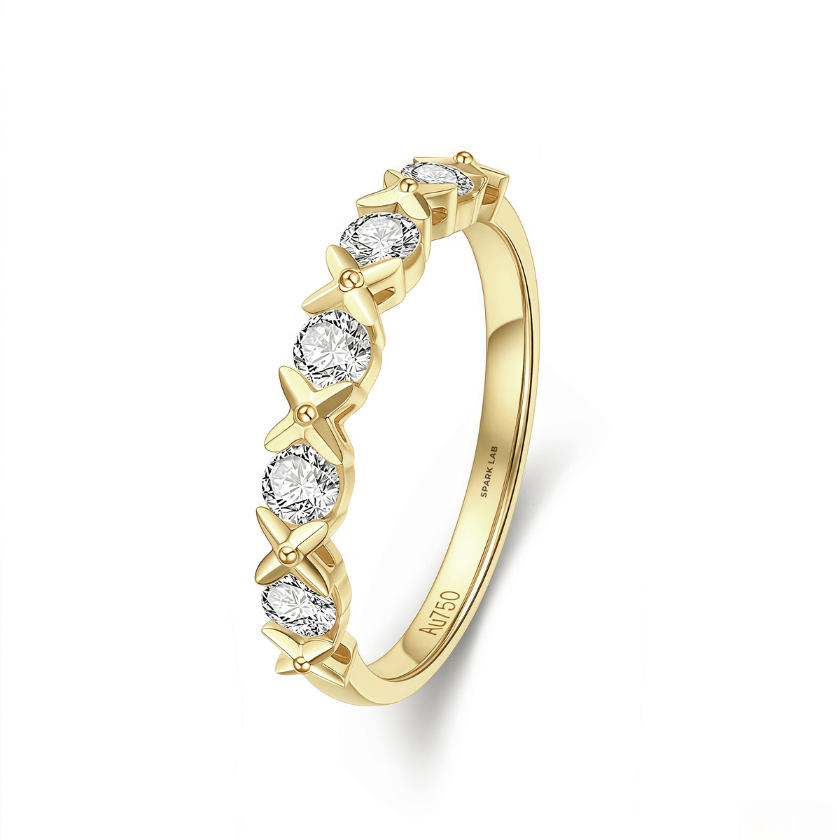 The Diamond XOXO Band - SparkLab Gems
