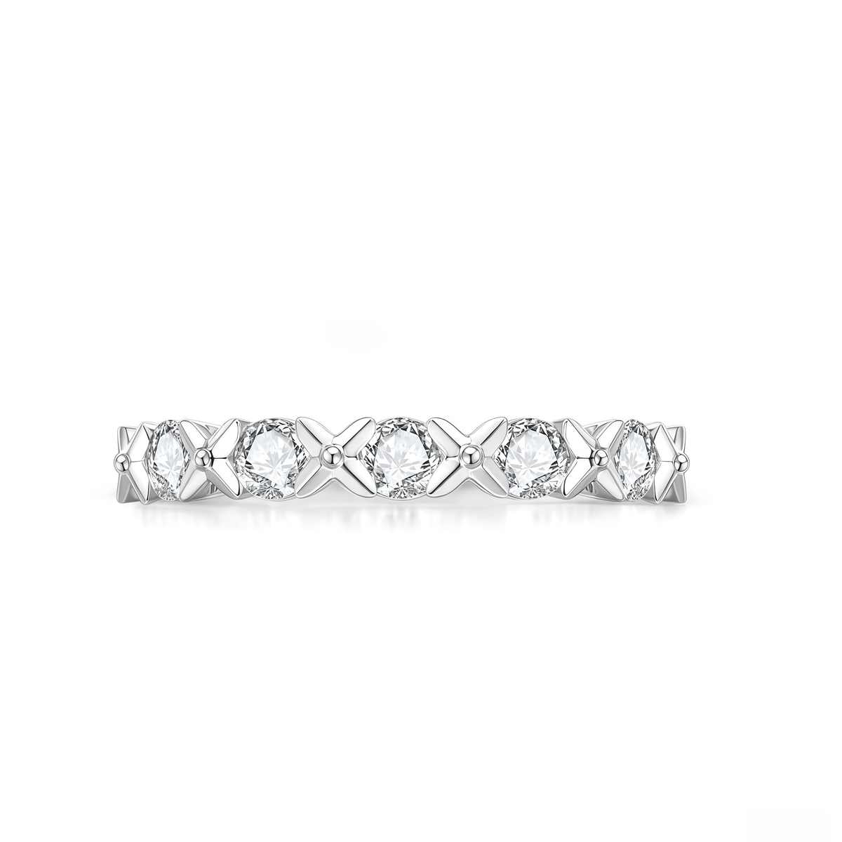 The Diamond XOXO Band - SparkLab Gems