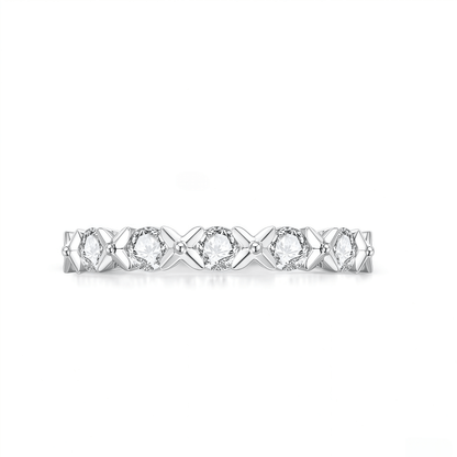 The Diamond XOXO Band - SparkLab Gems
