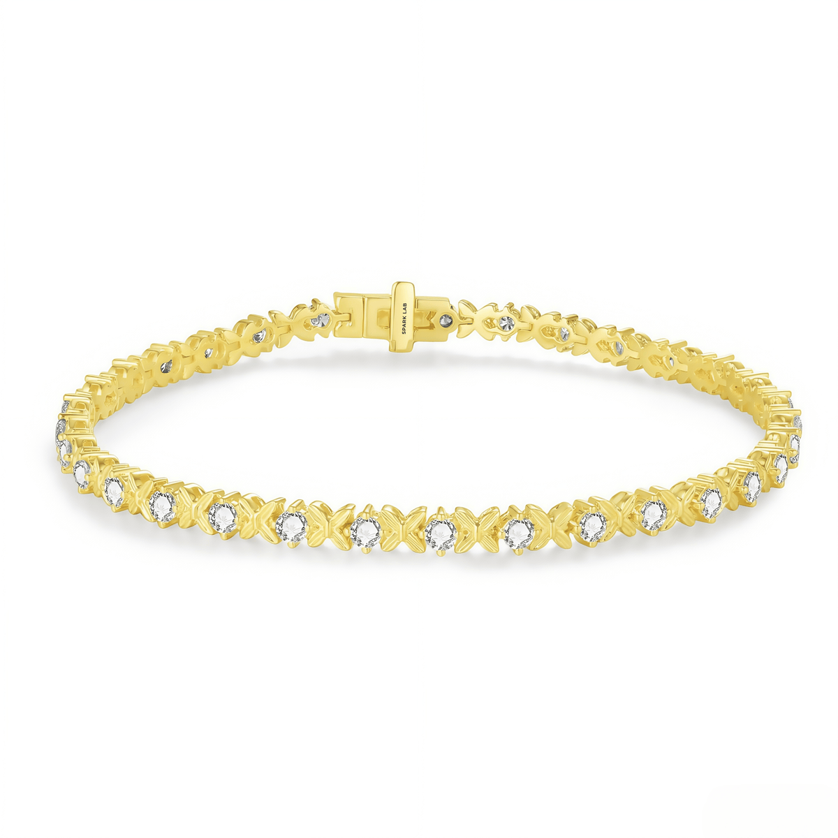 The Diamond XOXO Bracelet - SparkLab Gems