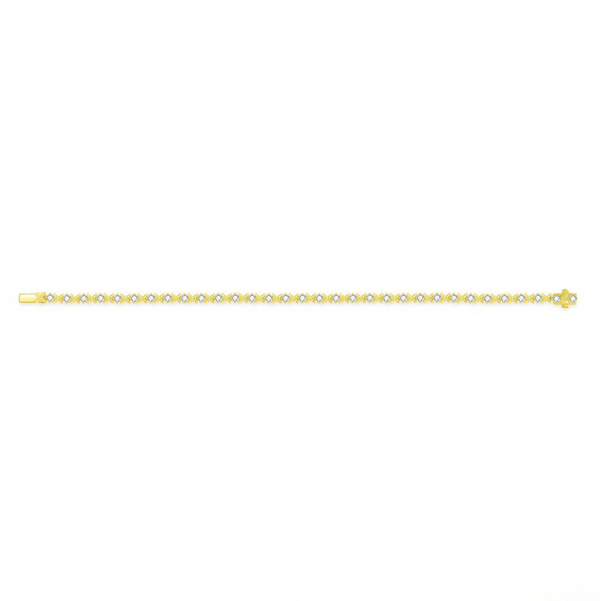 The Diamond XOXO Bracelet - SparkLab Gems