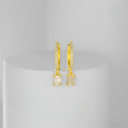 The Emerald Cut Drop Hoops - SparkLab Gems