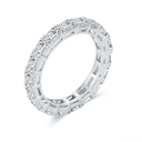 The Emerald Cut Eternity Band - SparkLab Gems