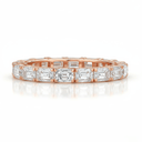 The Emerald Cut Eternity Band - SparkLab Gems