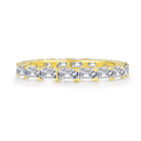The Emerald Cut Eternity Band - SparkLab Gems