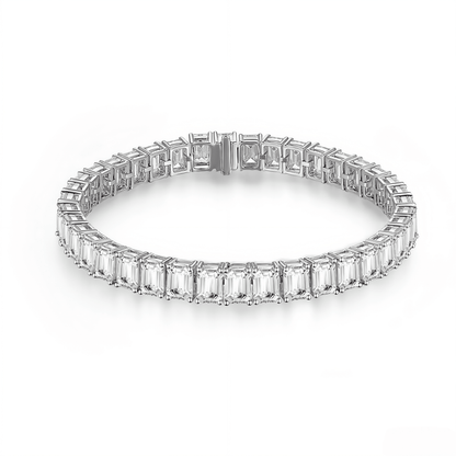 The Emerald Cut Tennis Bracelet - SparkLab Gems