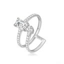 The Emerald Cut Twist Ring - SparkLab Gems